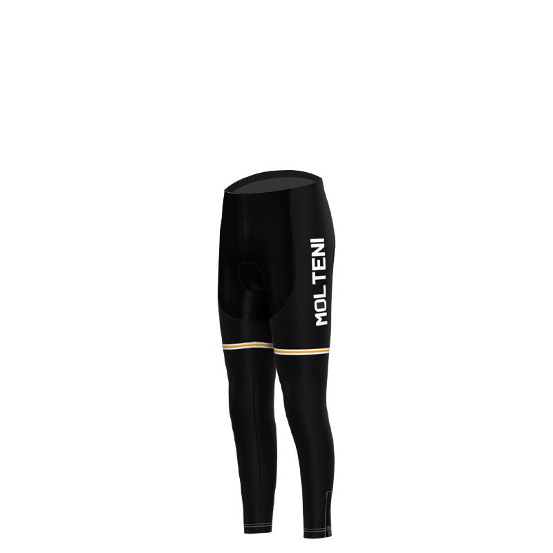 Molteni Black Retro Cycling Jersey Long sleeved suit