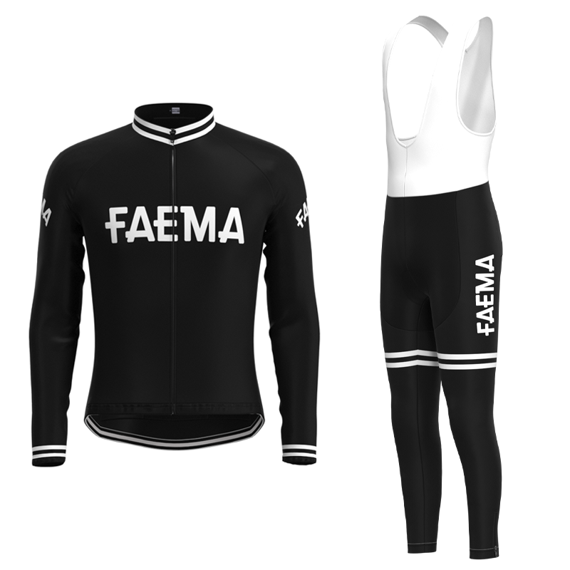 Faema 1955 Retro Cycling Jersey Long sleeved suit