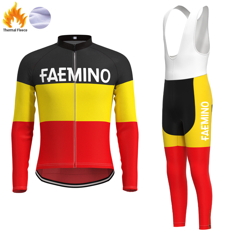 Faemino Retro Cycling Jersey Long sleeved suit