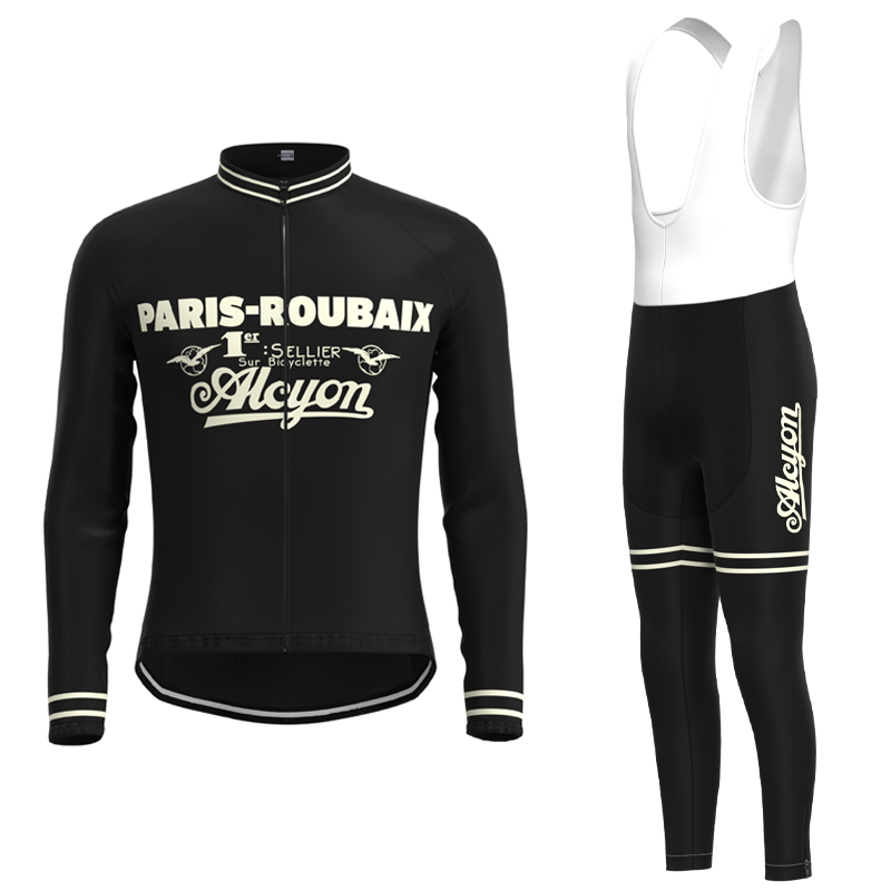 Paris-Roubaix Retro Cycling Jersey Short sleeve suit