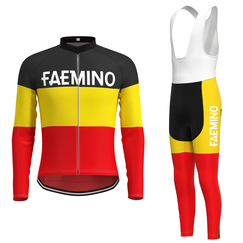 Faemino Retro Cycling Jersey Long sleeved suit