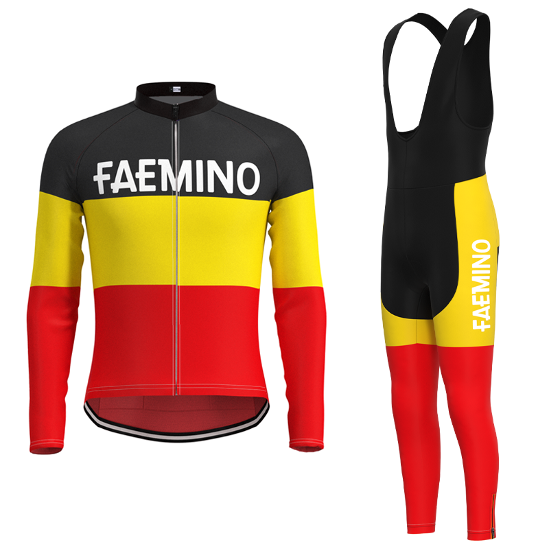 Faemino Retro Cycling Jersey Long sleeved suit