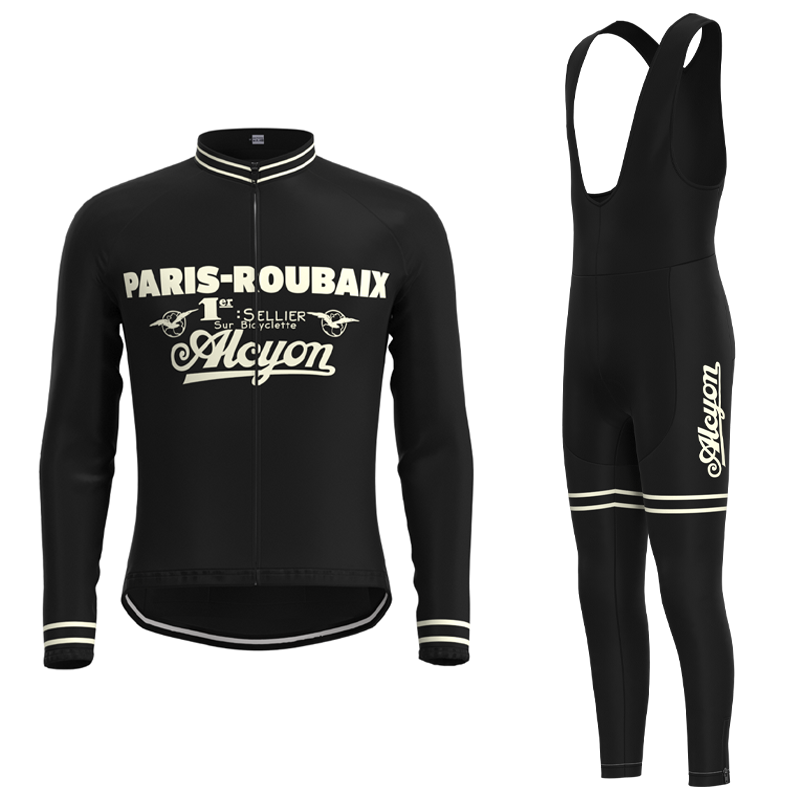 Paris-Roubaix Retro Cycling Jersey Short sleeve suit