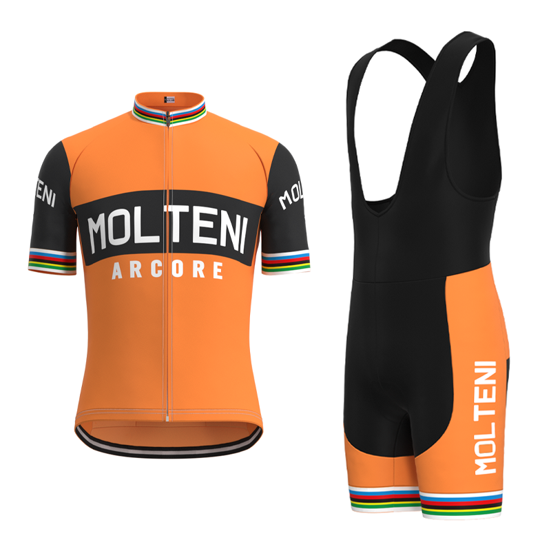 Molteni Retro cykeltrøje Kortærmet jakkesæt