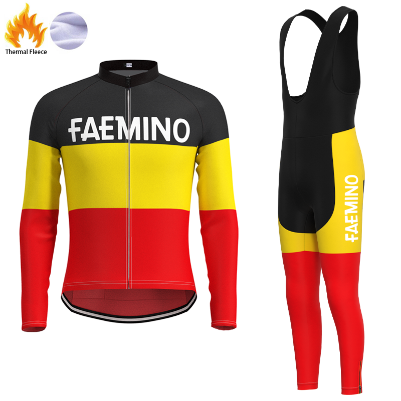 Faemino Retro Cycling Jersey Long sleeved suit