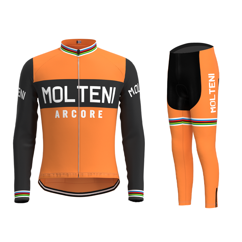 Molteni Retro Cycling Jersey Long sleeved suit