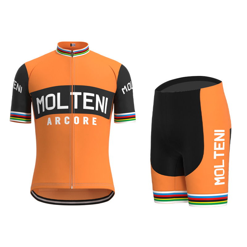 Molteni Retro cykeltrøje Kortærmet jakkesæt