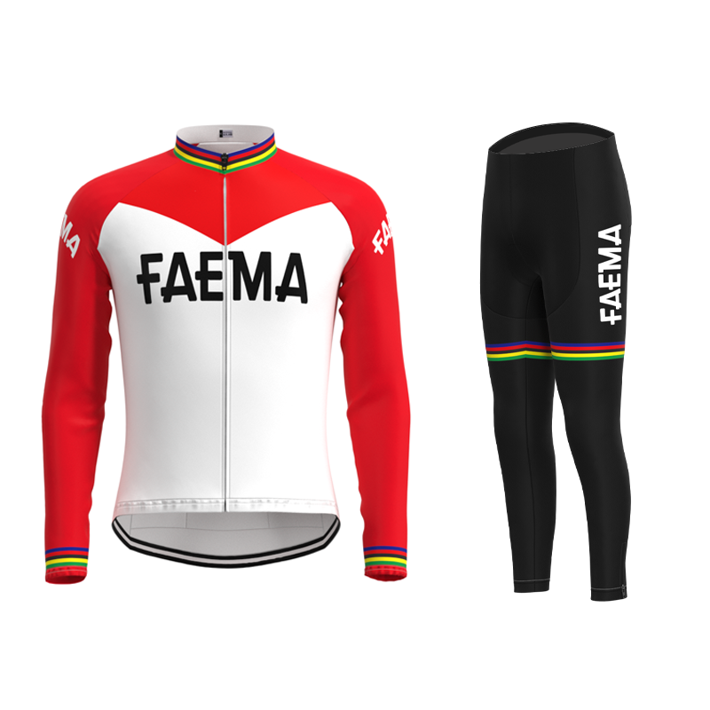 Faema 1969 Retro Cycling Jersey Long sleeved suit