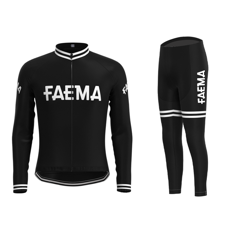 Faema 1955 Retro Cycling Jersey Long sleeved suit