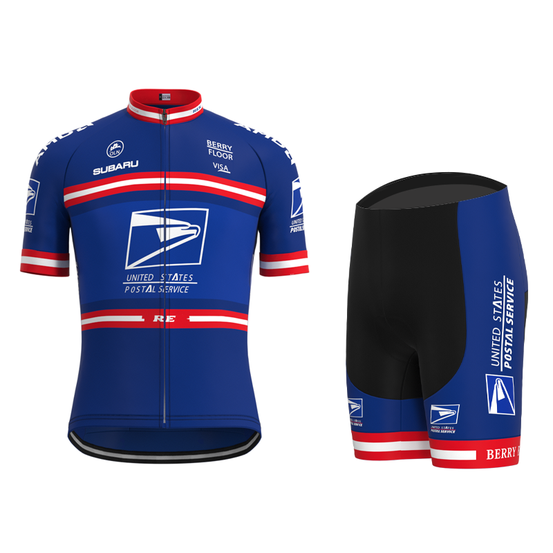 US Postal Service Retro Cycling Jersey Short sleeve suit