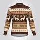 Christmas Long Sleeve Cycling Jersey Winter Fleece Wool