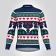 Christmas Long Sleeve Cycling Jersey Winter Fleece Wool