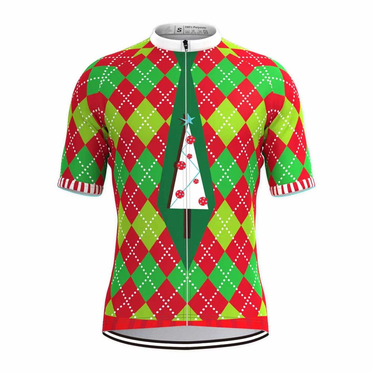 Christmas Cycling Jersey Short Sleeve