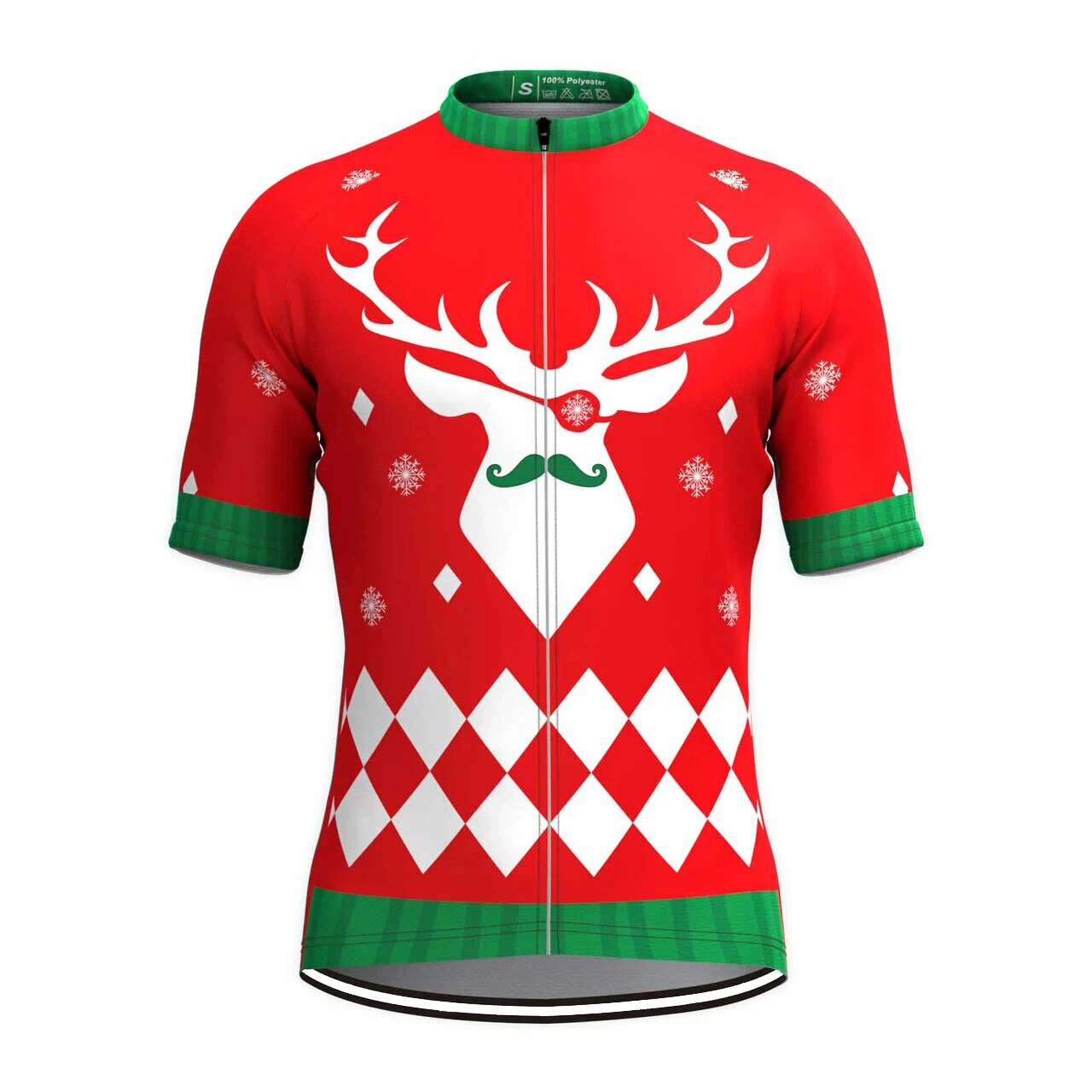 Christmas Cycling Jersey Short Sleeve
