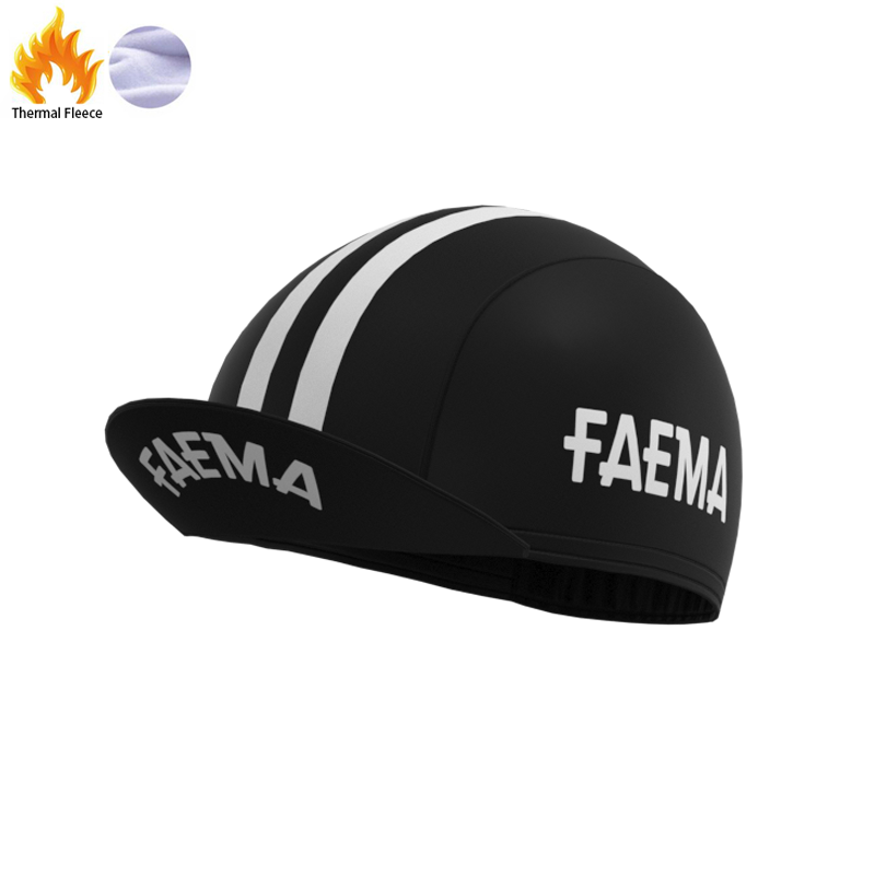FAEMA Black Retro Cycling Cap