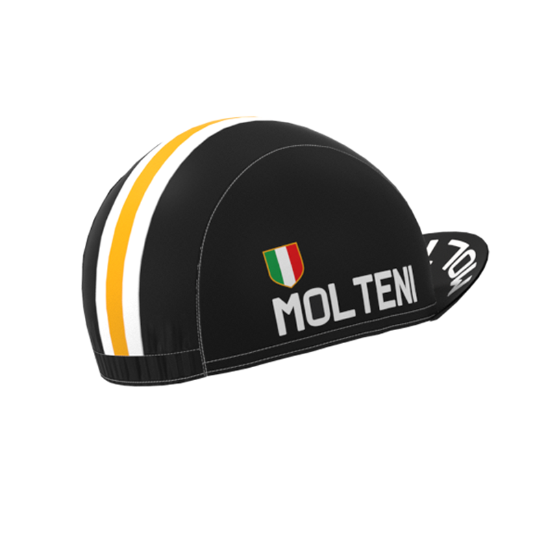 Molteni Black Retro Cycling Cap