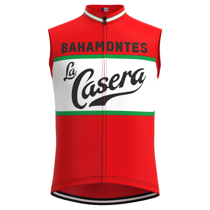 La Casera-Bahamontes Retro Cycling Jersey Short sleeve suit
