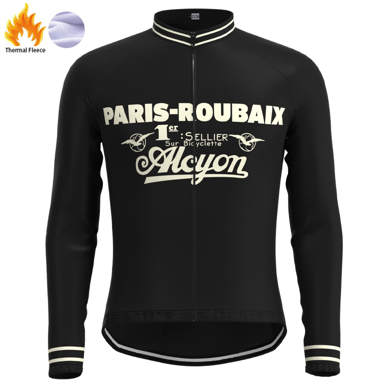 Paris-Roubaix Retro Cycling Jersey Long sleeved suit