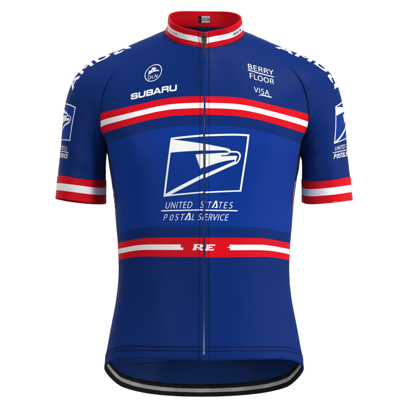 US Postal Service Retro Cycling Jersey Short sleeve suit