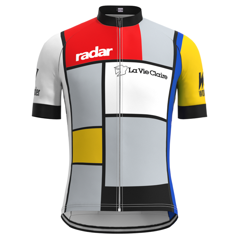 La Vie Claire Retro Cycling Jersey Short sleeve suit