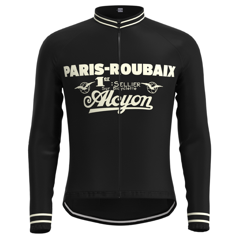 Paris-Roubaix Retro Cycling Jersey Long sleeved suit