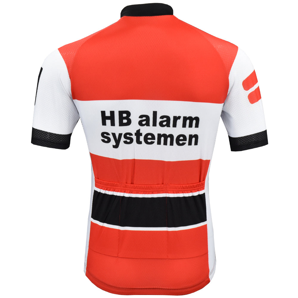 HB alarmsystemer Retro cykeltrøje Kortærmet