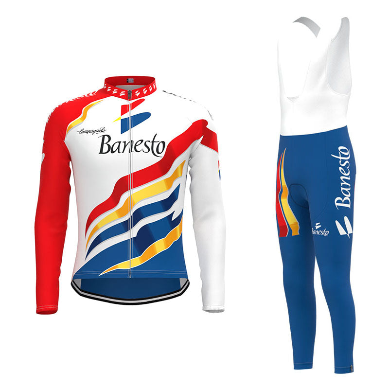 Banesto Retro Cycling Jersey Long Set (With Fleece Option)