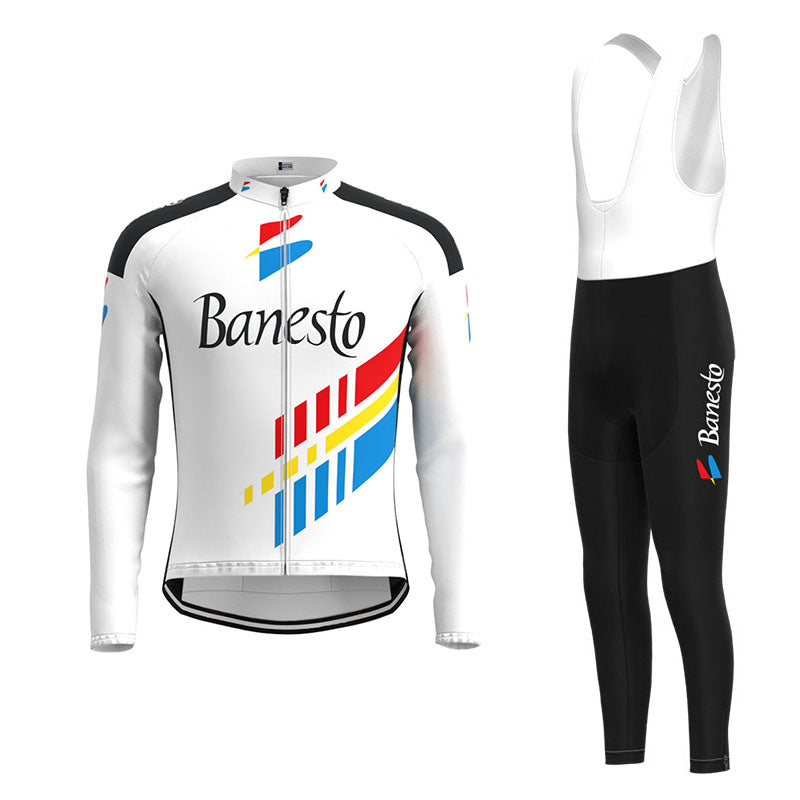 Banesto Retro Cycling Jersey Long Set (With Fleece Option)