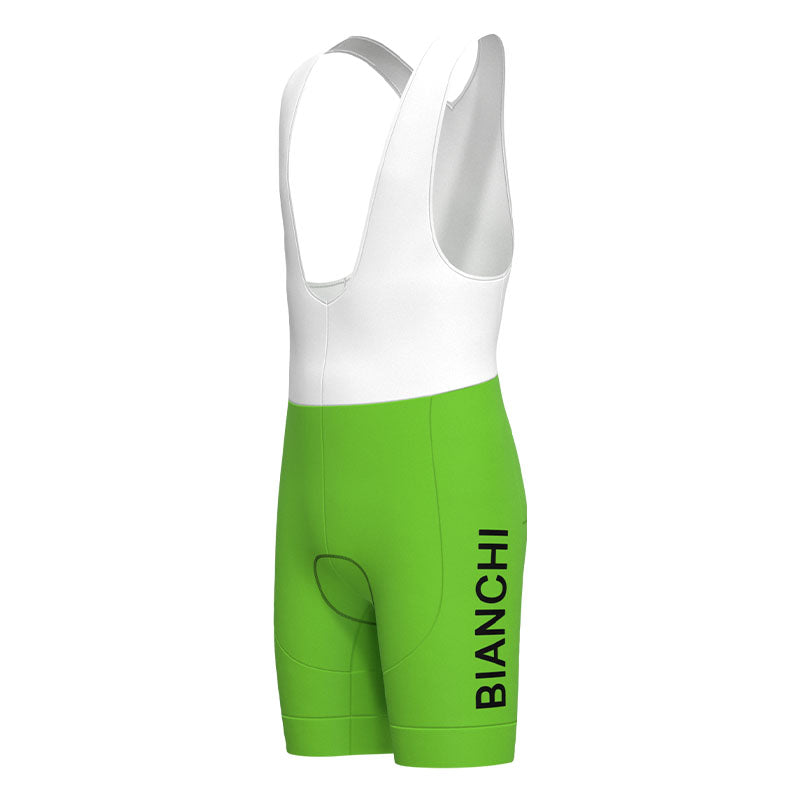 BIANCHI GREEN Retro Cycling Jersey Short sleeve suit