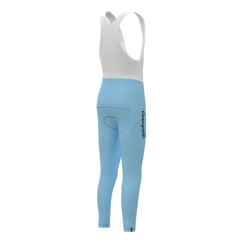 BIANCHI Blå Retro cykeltrøje Langærmet jakkesæt