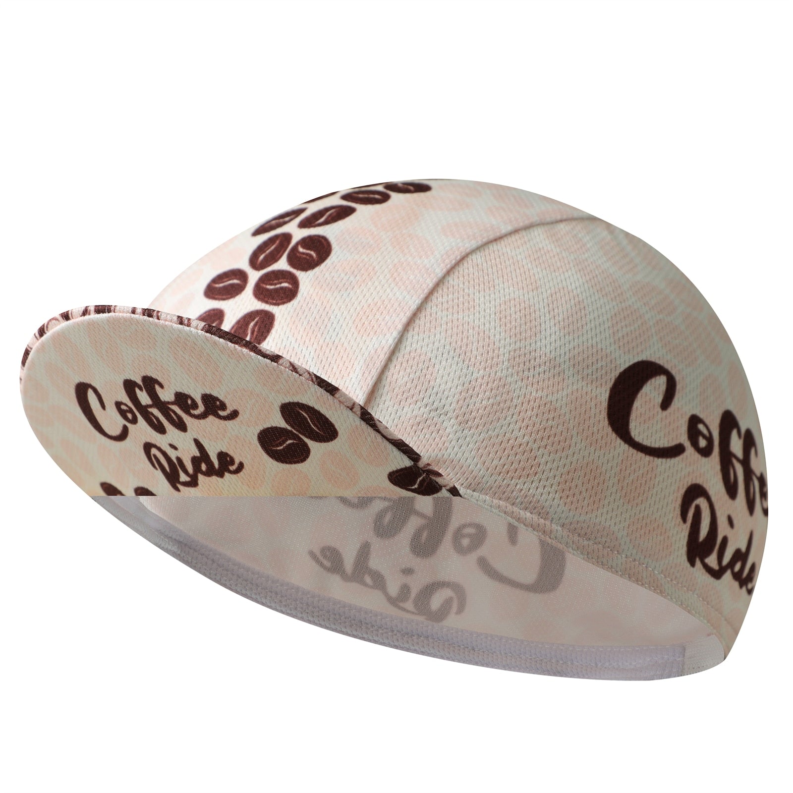 Coffee Cycling Cap - Polyester Cycling Hat-Under Helmet - Cycling Helmet Liner Breathable&Sweat Uptake