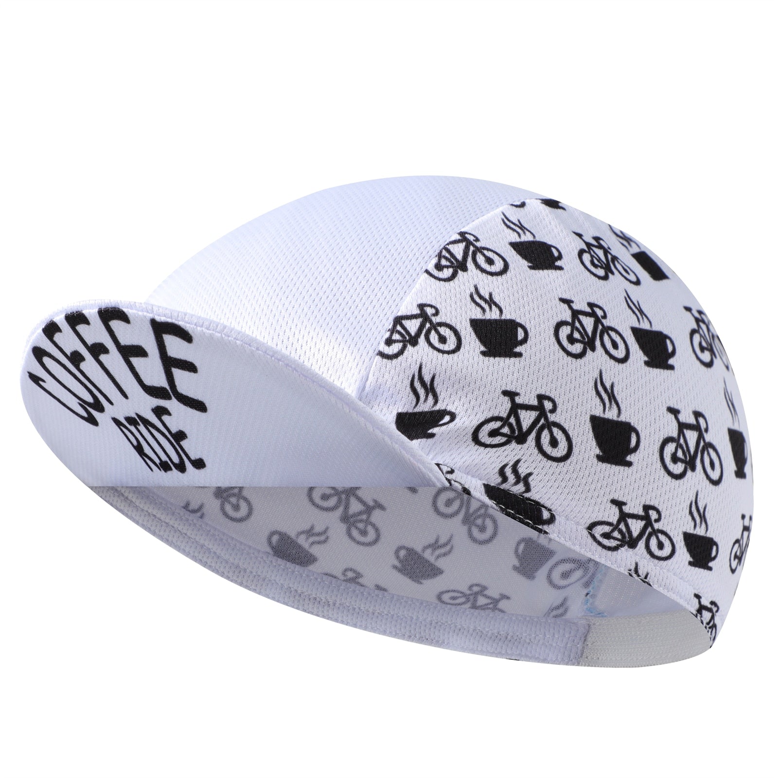 Coffee Cycling Cap - Polyester Cycling Hat-Under Helmet - Cycling Helmet Liner Breathable&Sweat Uptake