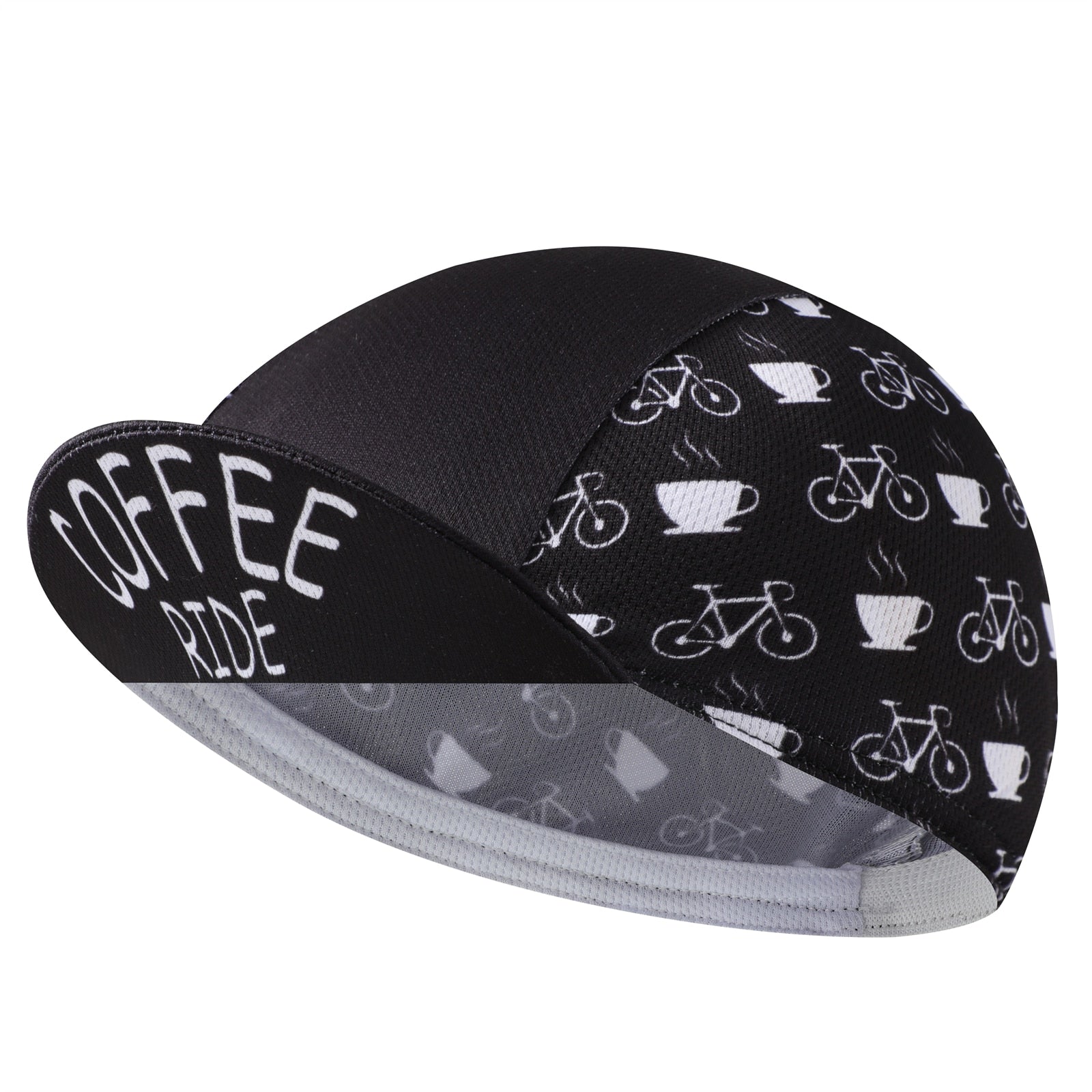 Coffee Cycling Cap - Polyester Cycling Hat-Under Helmet - Cycling Helmet Liner Breathable&Sweat Uptake