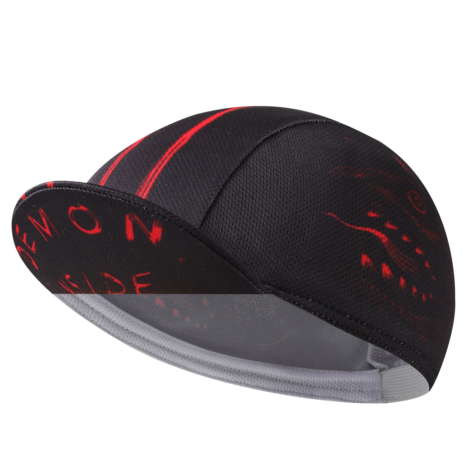 Black Cycling Cap - Polyester Cycling Hat-Under Helmet - Cycling Helmet Liner Breathable&Sweat Uptake