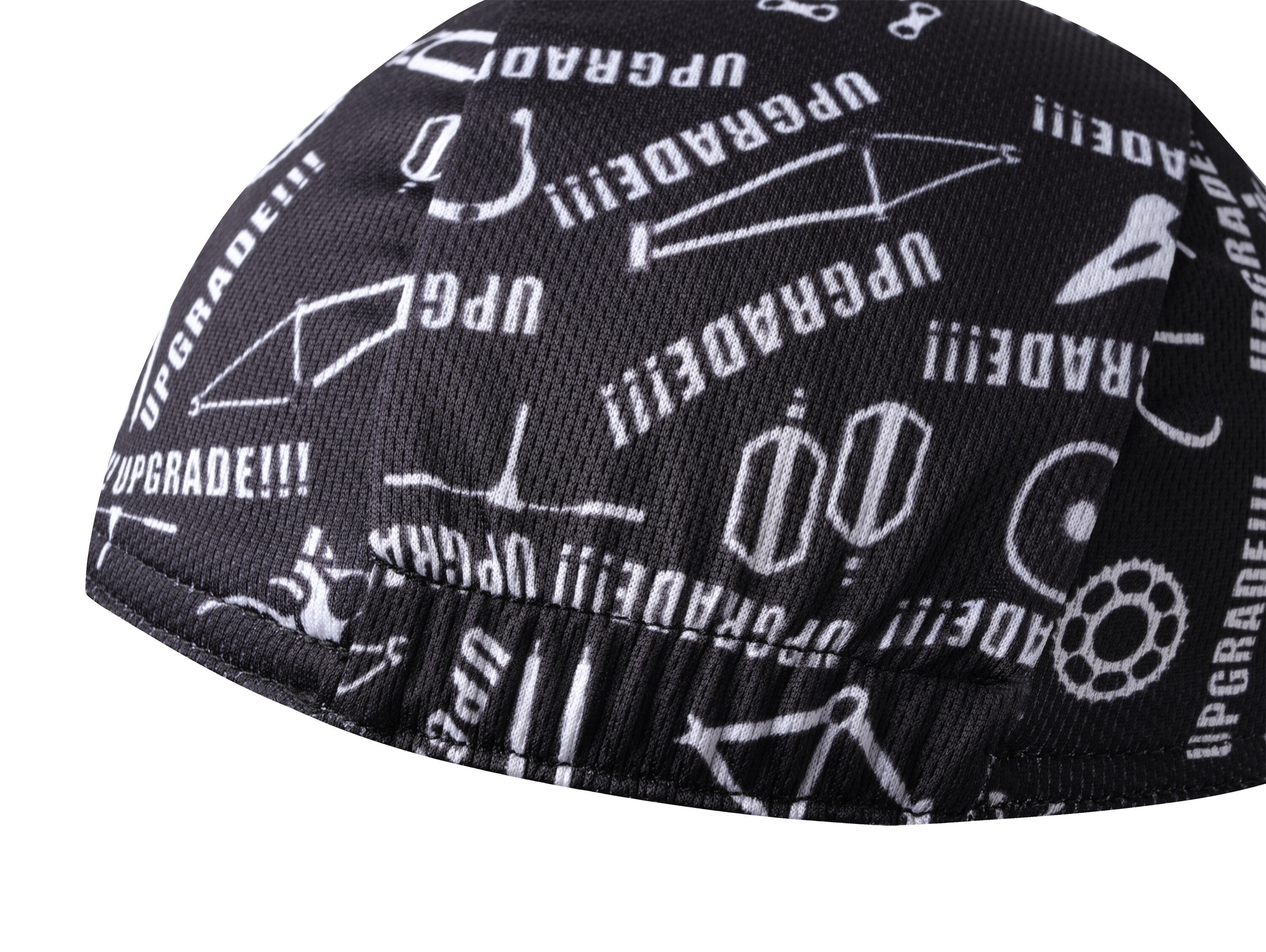 Black Cycling Cap - Polyester Cycling Hat-Under Helmet - Cycling Helmet Liner Breathable&Sweat Uptake