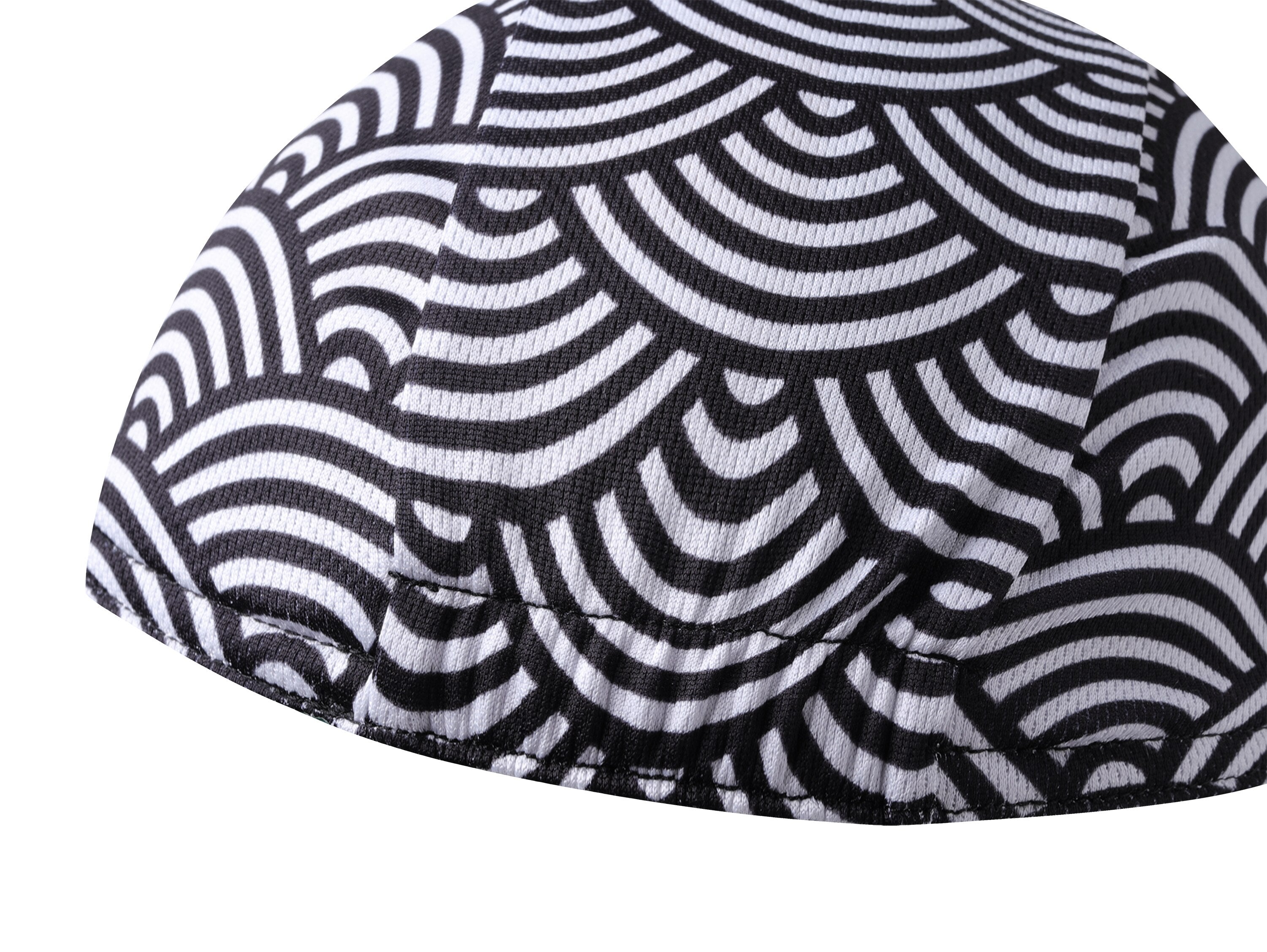 Sort cykelkasket - Polyester cykelhat-underhjelm - Cykelhjelmforing Åndbar og svedoptagelse