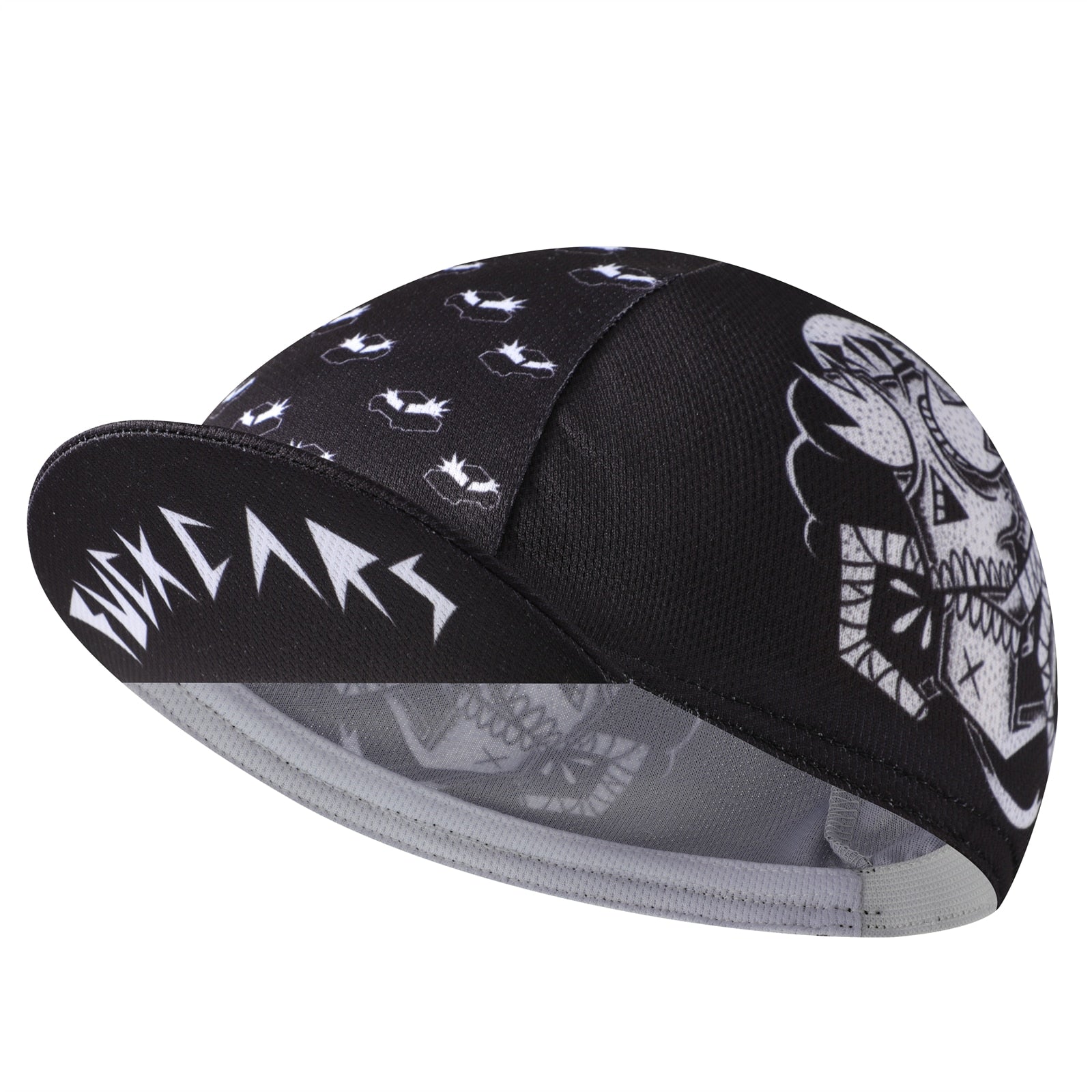 Black Cycling Cap - Polyester Cycling Hat-Under Helmet - Cycling Helmet Liner Breathable&Sweat Uptake