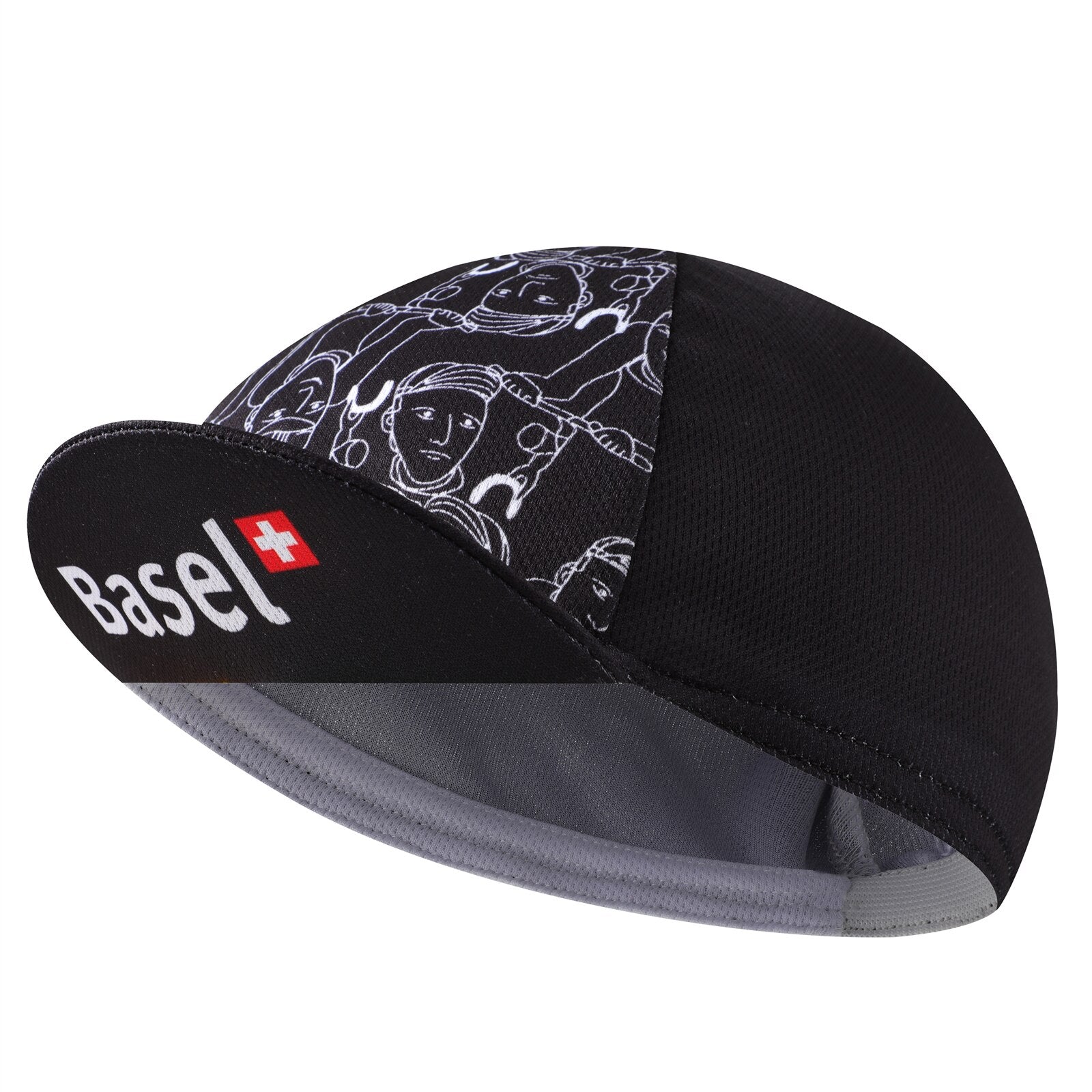 Black Cycling Cap - Polyester Cycling Hat-Under Helmet - Cycling Helmet Liner Breathable&Sweat Uptake