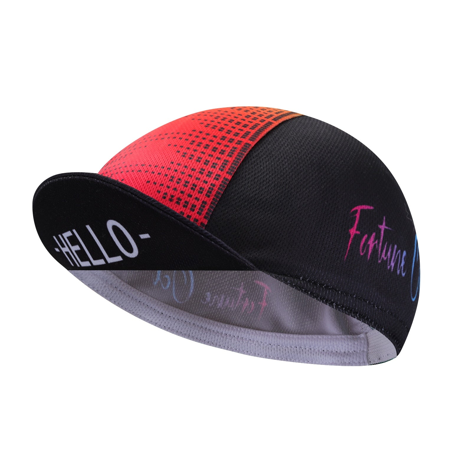 Black Cycling Cap - Polyester Cycling Hat-Under Helmet - Cycling Helmet Liner Breathable&Sweat Uptake