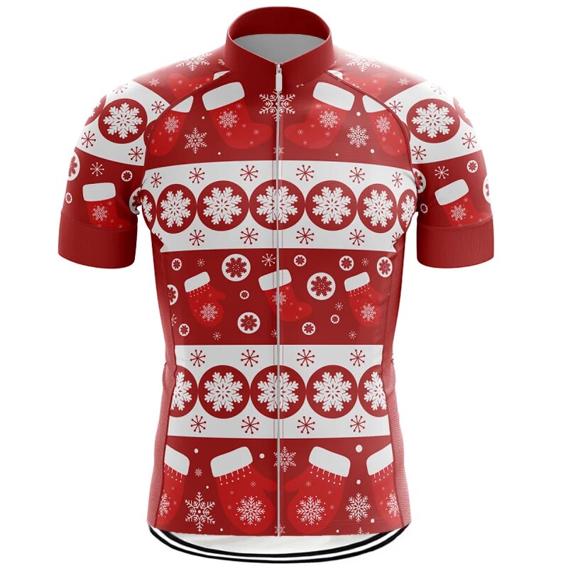 Christmas Cycling Jersey Short Sleeve