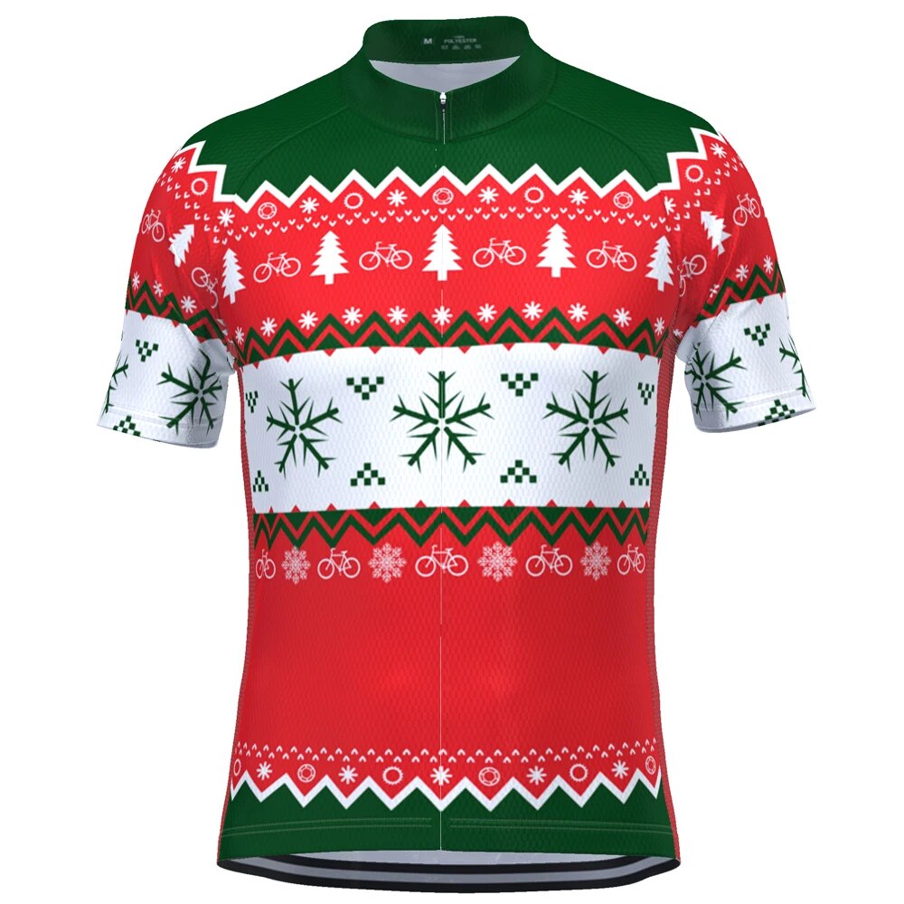 Christmas Cycling Jersey Short Sleeve