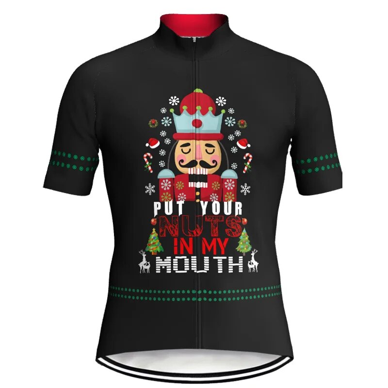 Christmas Cycling Jersey Short Sleeve