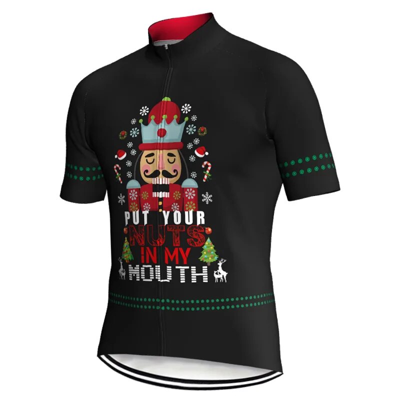 Christmas Cycling Jersey Short Sleeve