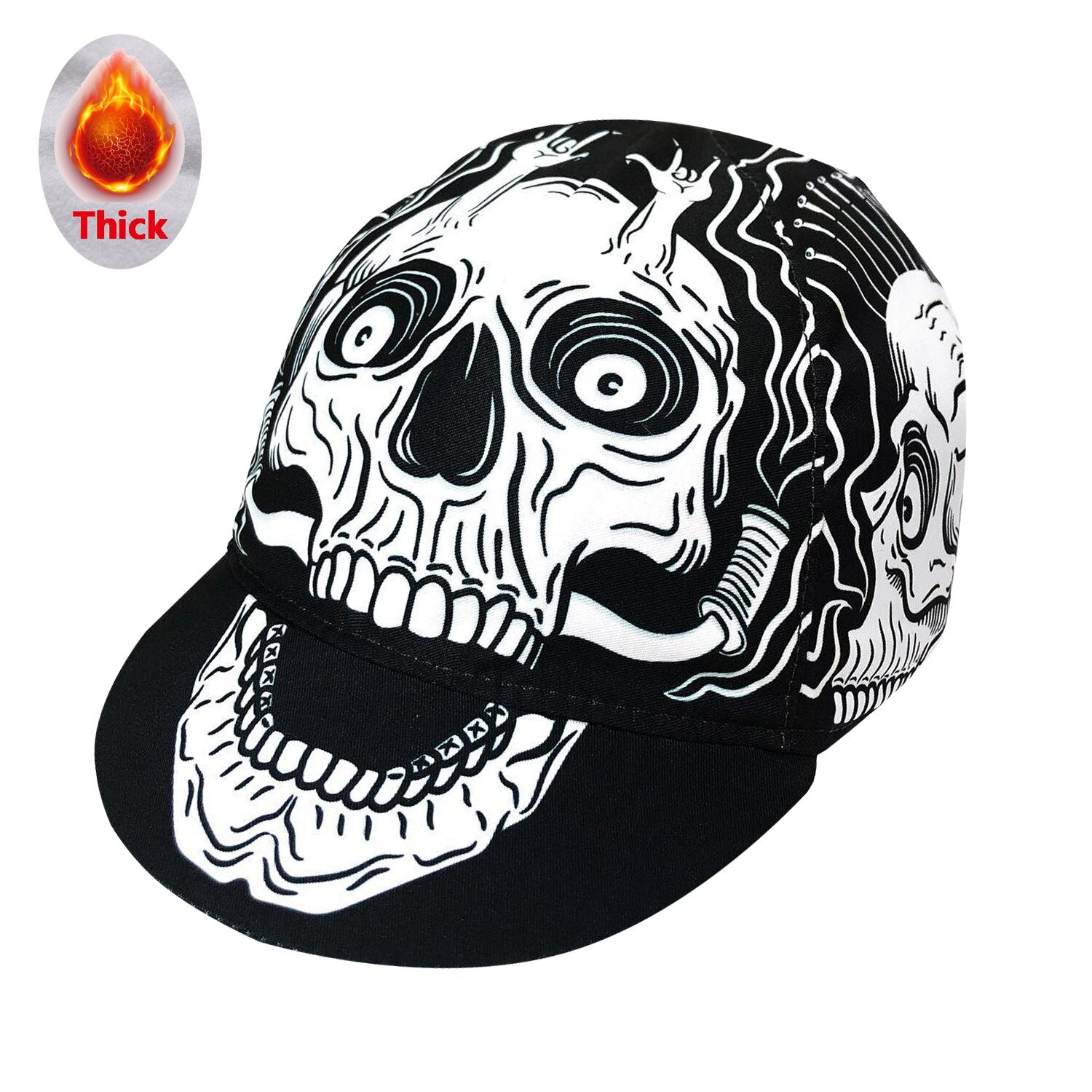 Angry Skull Retro CYCLING CAP