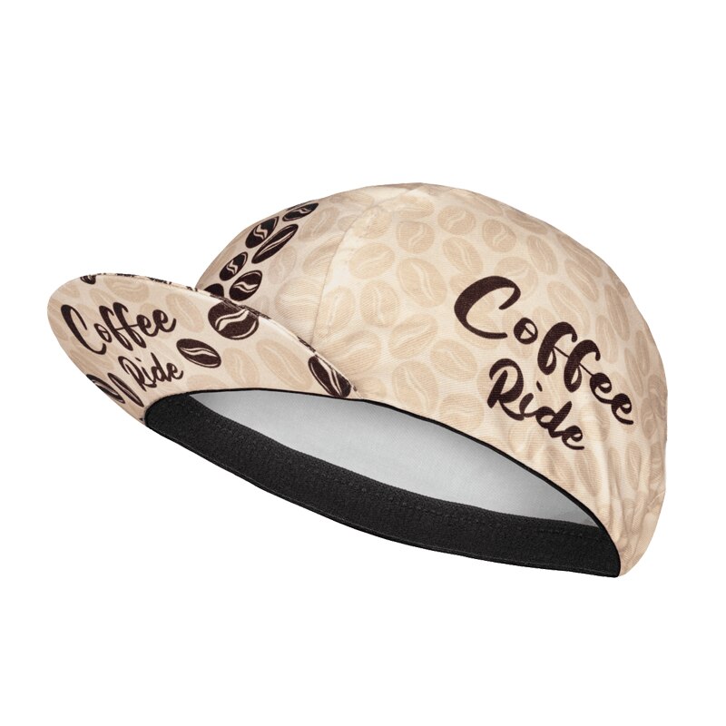 Coffee Cycling Caps Bike Cap Black White Bicycle Hat