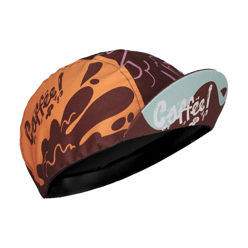 Coffee Cycling Caps Bike Cap Black White Bicycle Hat