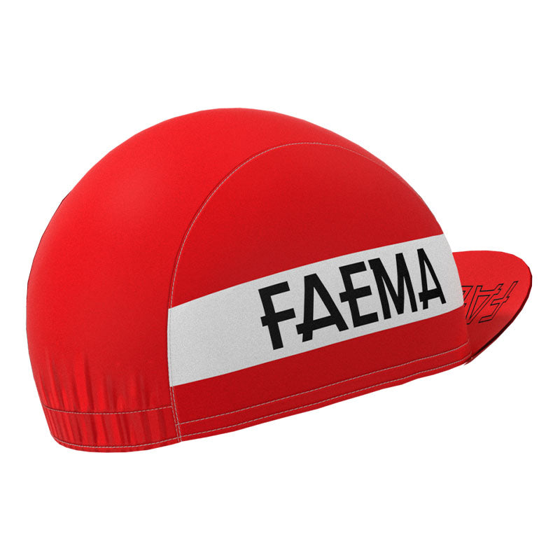 FAEMA Red Retro Cycling Cap