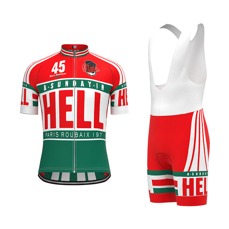 A SUNDAY IN HELL 1976 Paris-Roubaix Retro Cycling Jersey Set