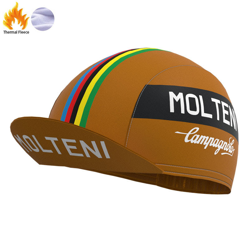 Molteni Brown Retro Cycling Jersey Long Set (With Fleece Option)
