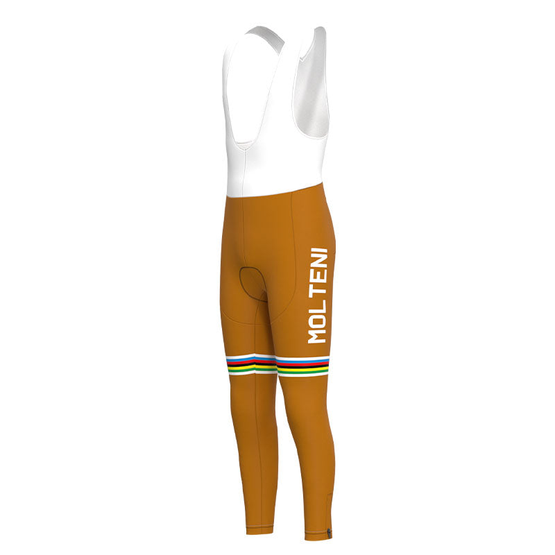 Molteni Brown Retro Cycling Jersey Long Set (With Fleece Option)